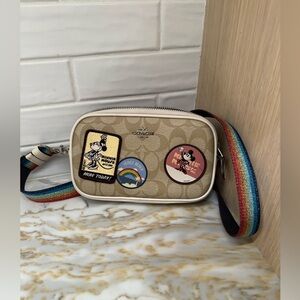 Disney x Coach Crossbody Bag Vintage Minnie Mouse Patch Design